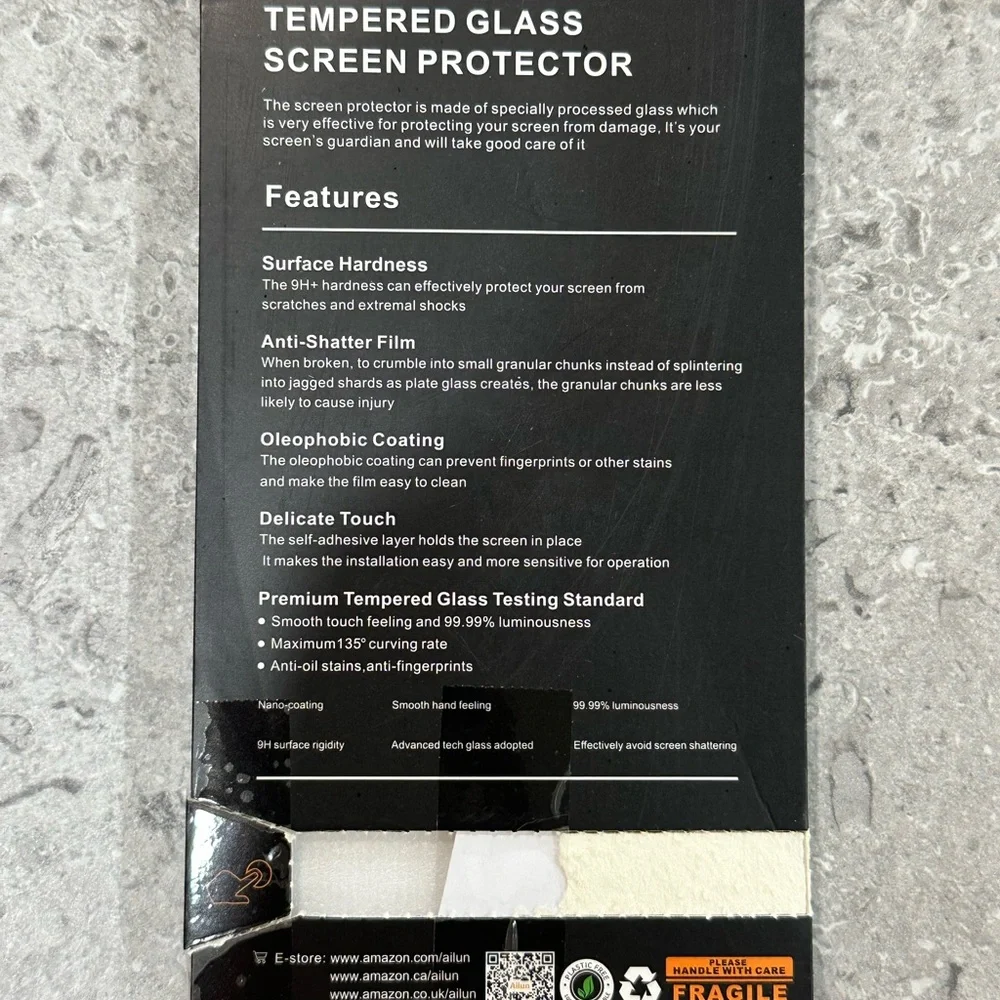 Ailun Tempered Glass Screen Protector 3pk